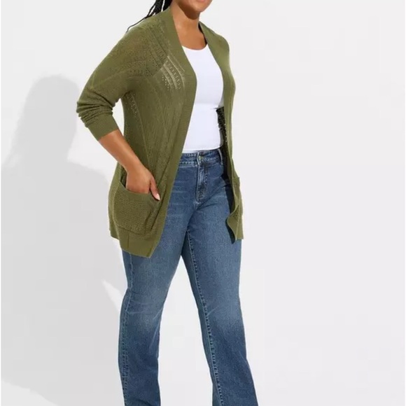 Torrid Knit Pointelle Cardigan - Picture 2 of 9